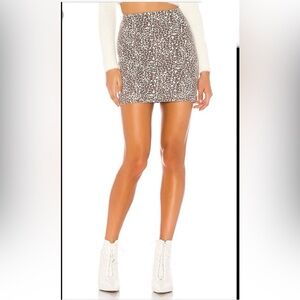NWT Free People Modern Femme Novelty Mini Skirt